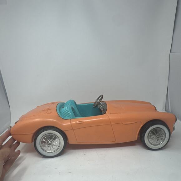 Vintage Barbie PINK AUSTIN HEALY 18” SPORTS CAR CONVERTIBLE IRWIN MATTEL 1962 - Picture 4 of 7
